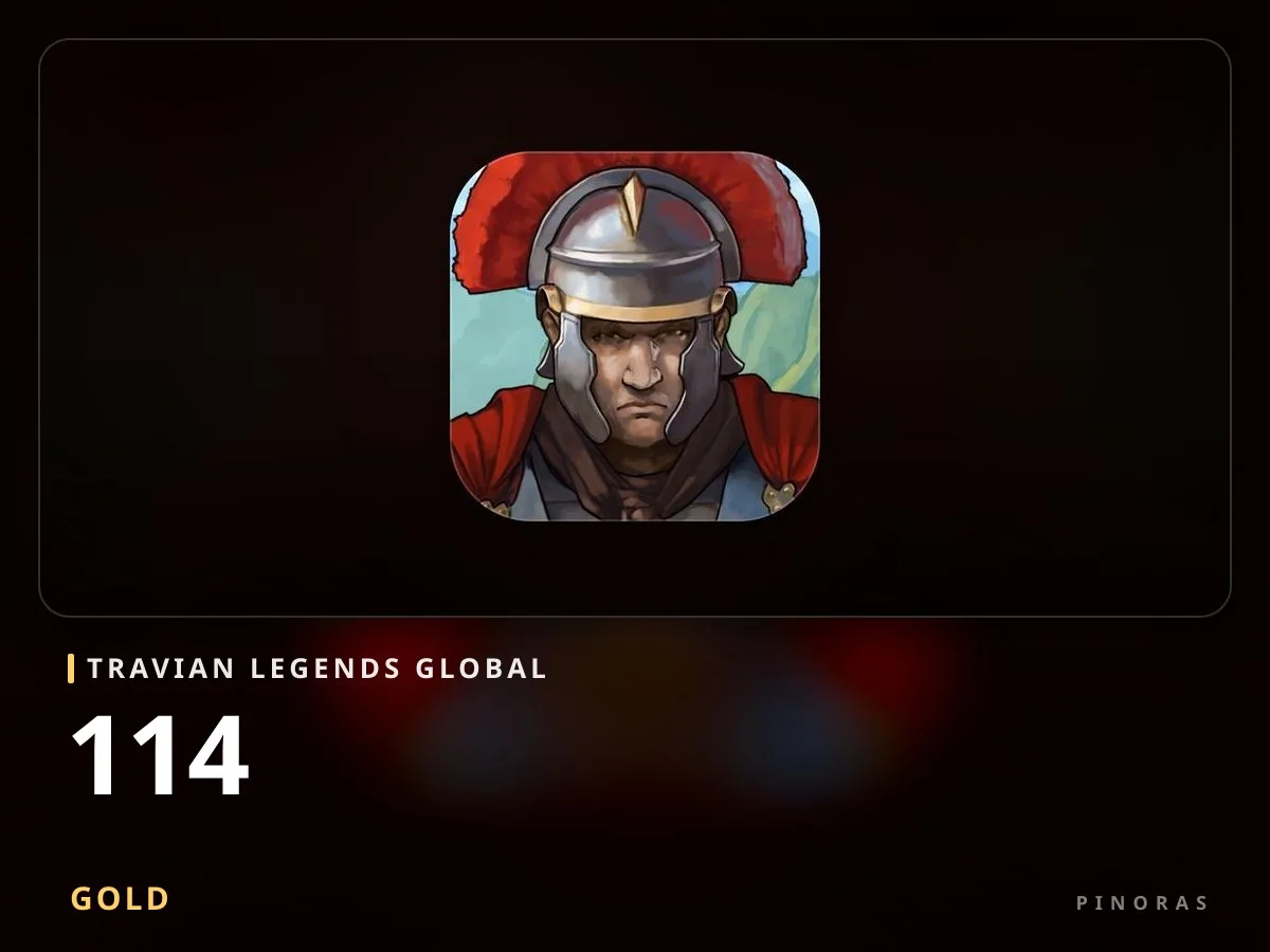 Travian Legends - 114 Gold - Pinoras