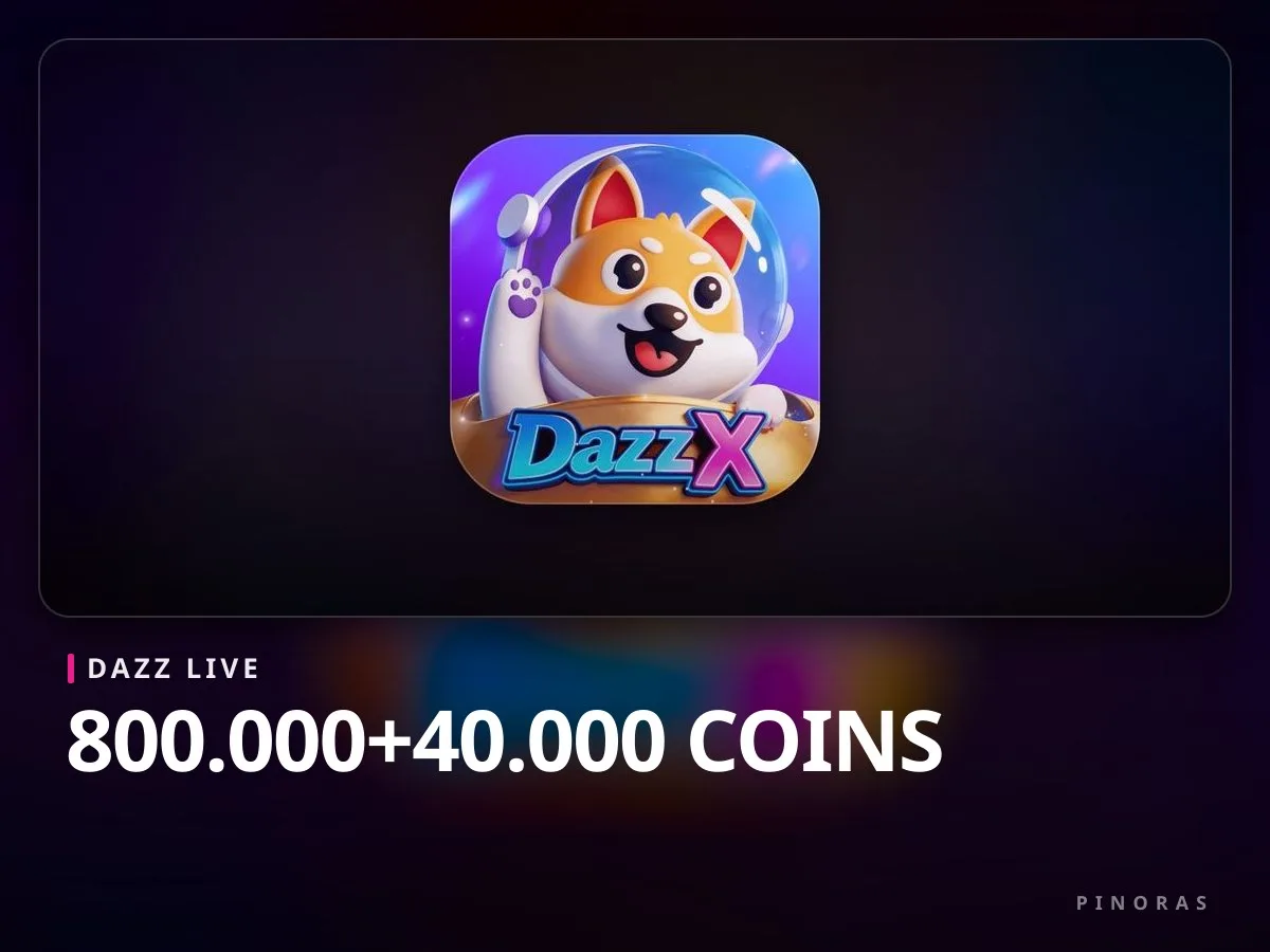 Dazz Live - 800.000+40.000 Coins - Pinoras