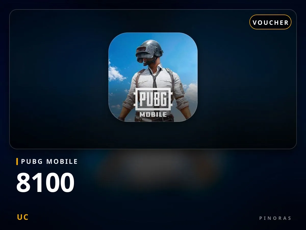 PUBG Mobile Voucher - 8100 UC - Pinoras