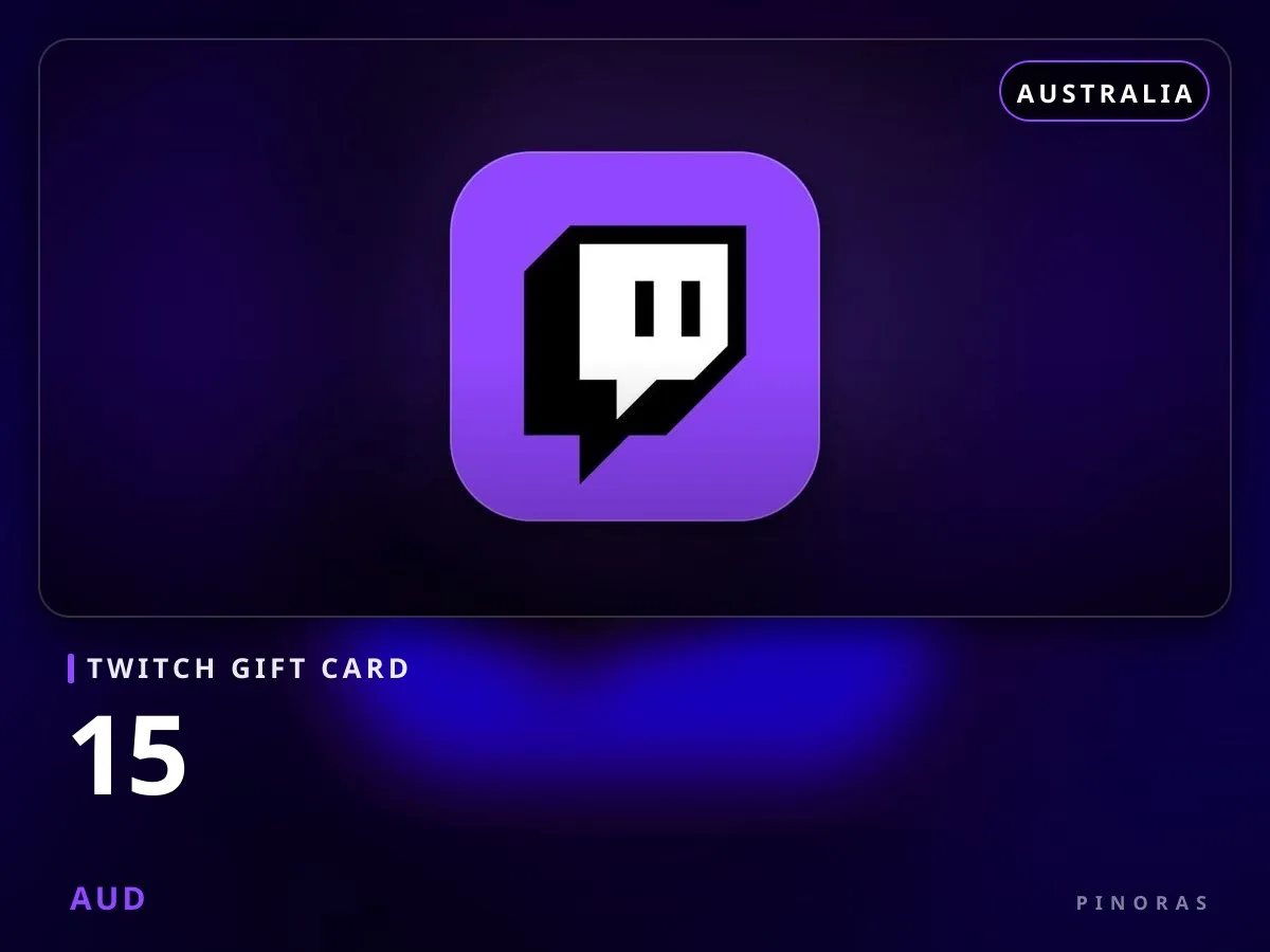 Twitch Gift Card Australia - 15 AUD - Pinoras