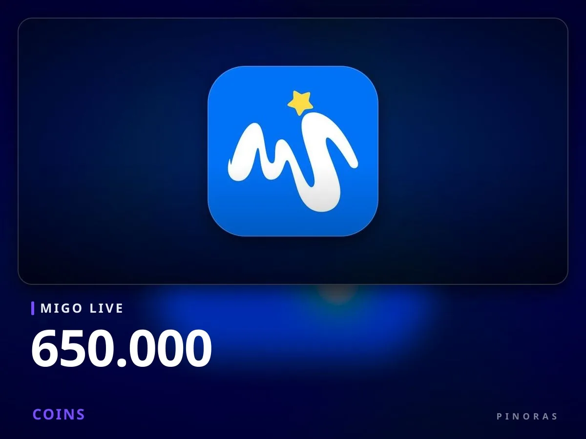 Migo Live - 650.000 Coins - Pinoras