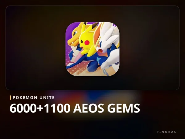 Pokemon Unite - 6000+1100 Aeos Gems