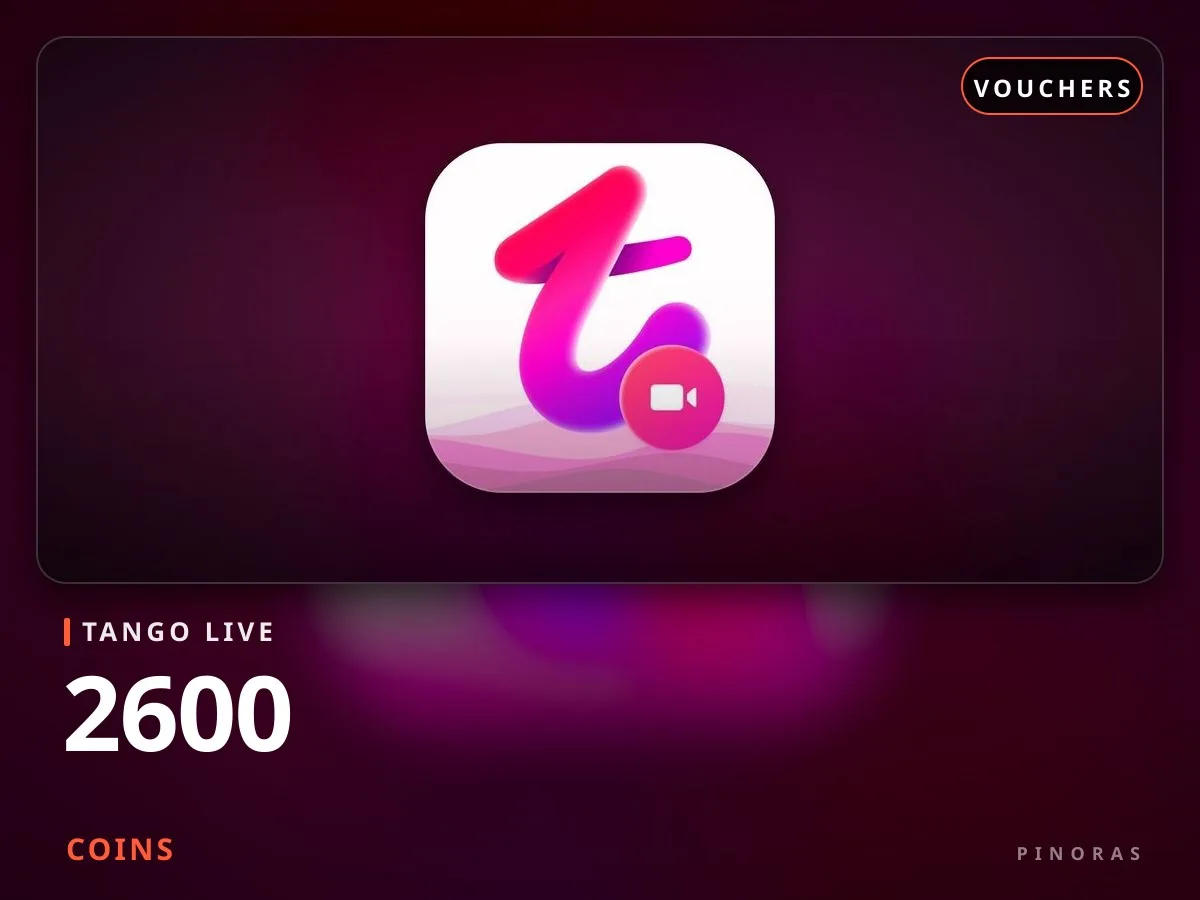 Tango Live Voucher - 2600 Coins - Pinoras