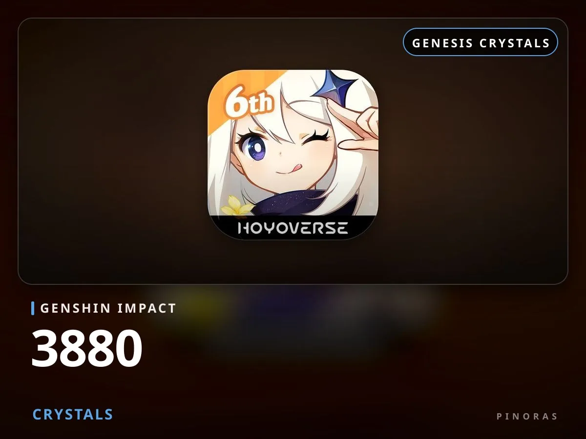 Genshin Impact - 3880 Crystals - Pinoras