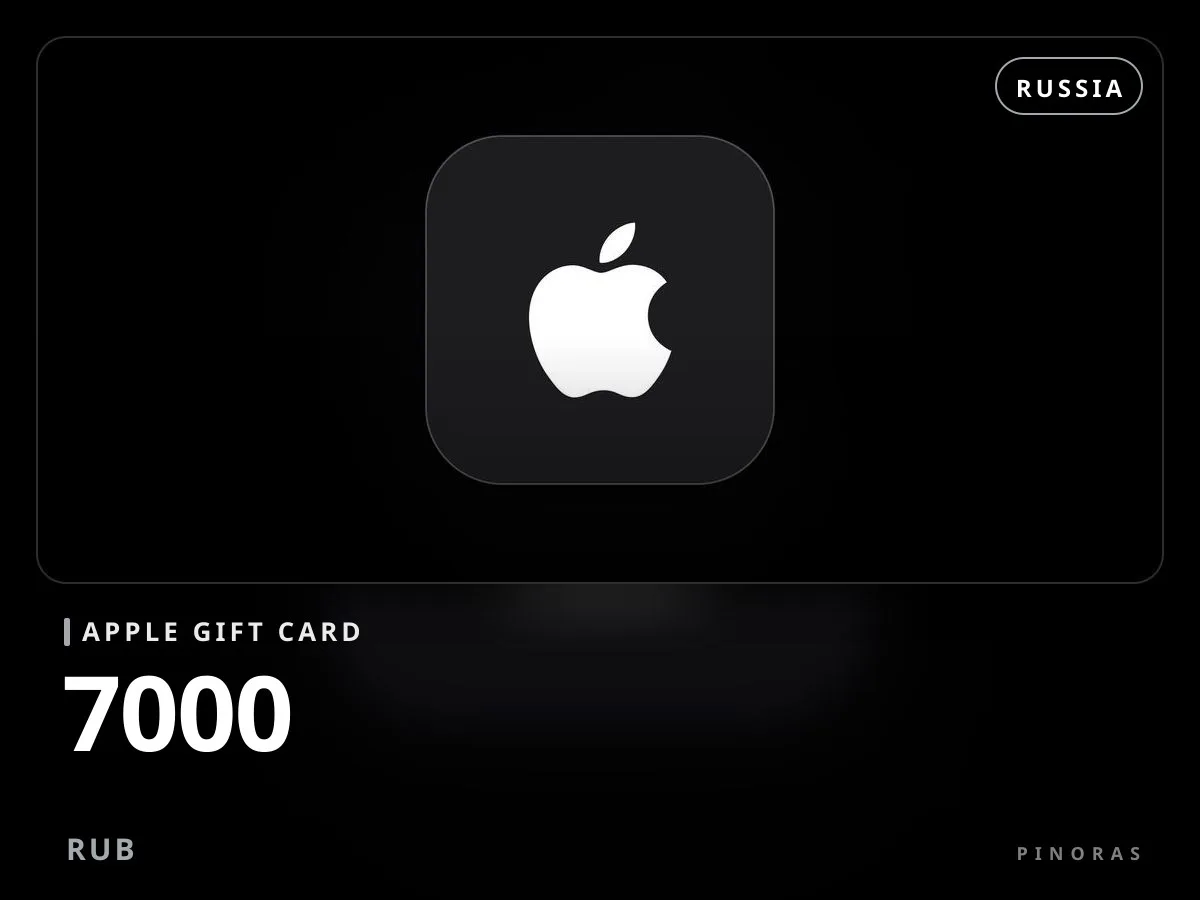 Apple Gift Card Russia - 7000 RUB - Pinoras