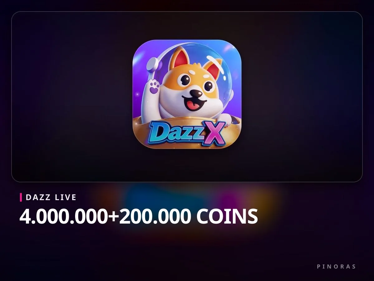 Dazz Live - 4.000.000+200.000 Coins - Pinoras