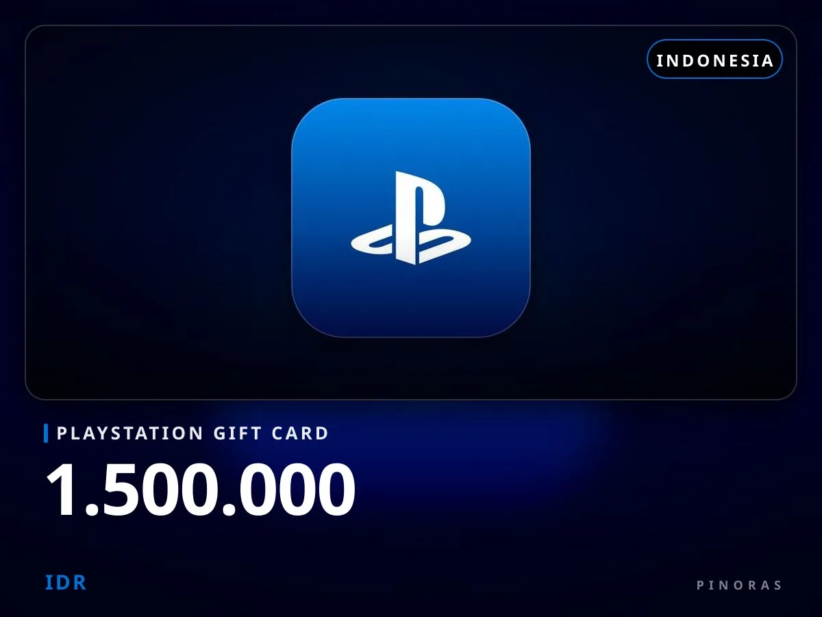 Playstation Gift Card Indonesia - 1.500.000 IDR - Pinoras