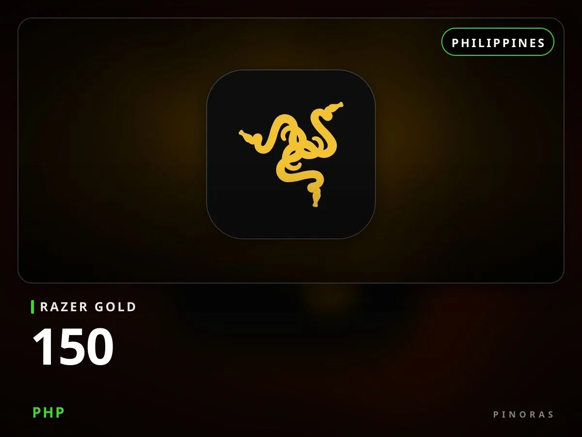 Razer Gold Philippines - 150 PHP — Pinoras