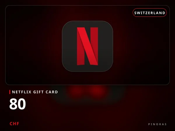 Netflix Gift Card Switzerland - 80 CHF