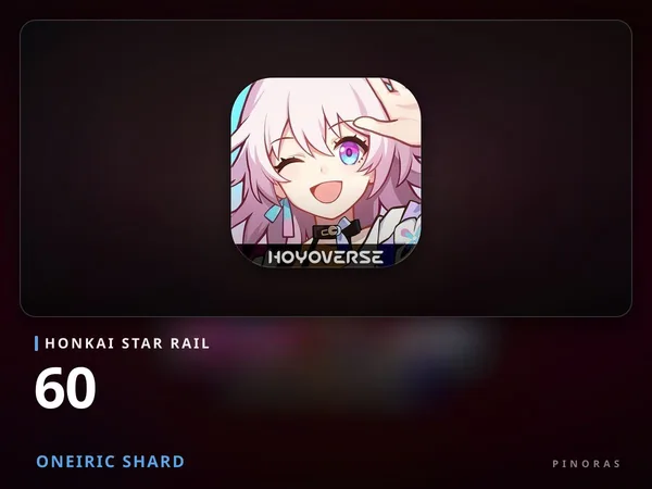 Honkai Star Rail - 60 Oneiric Shard