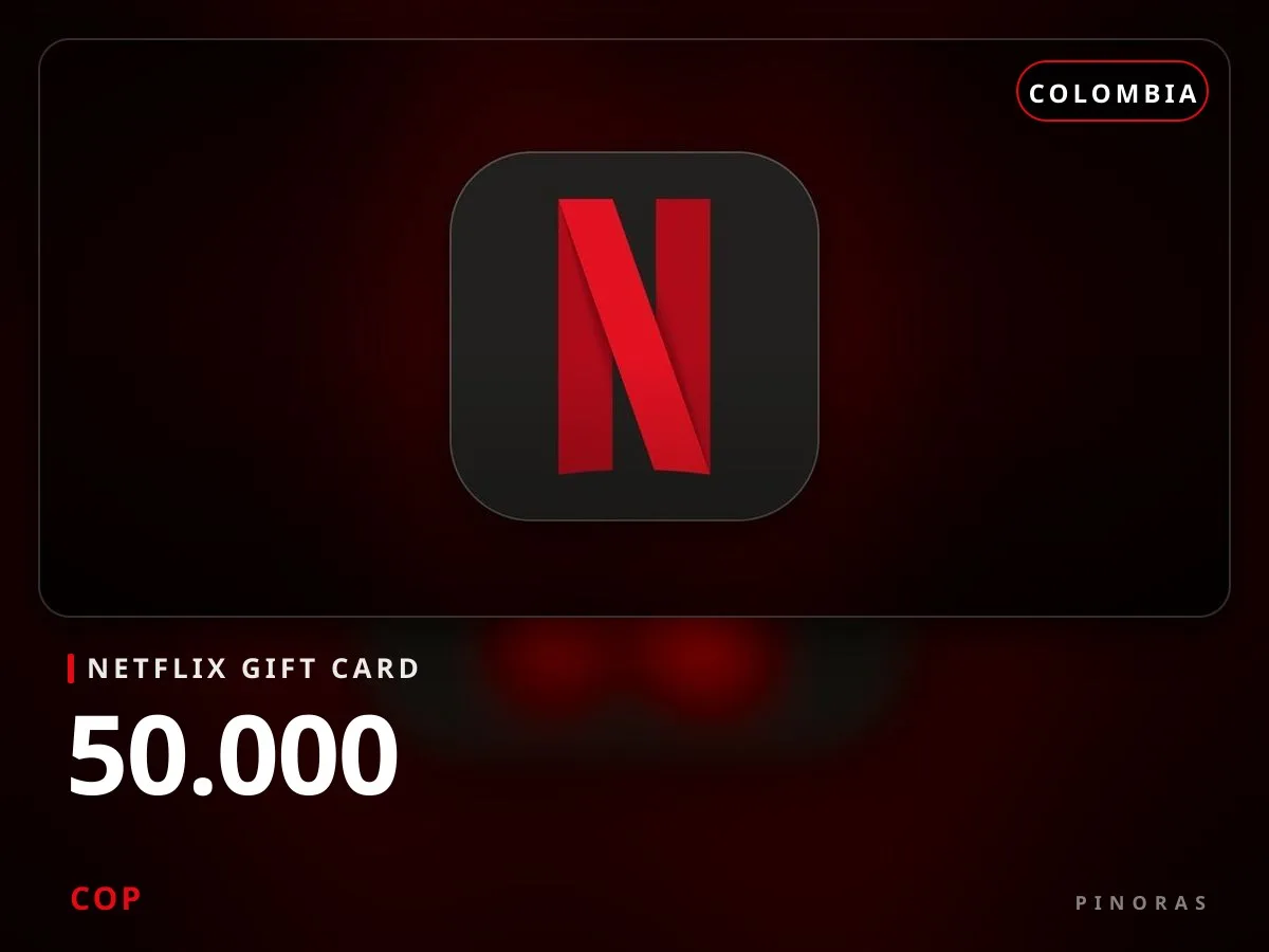 Netflix Gift Card Colombia - 50.000 COP - Pinoras