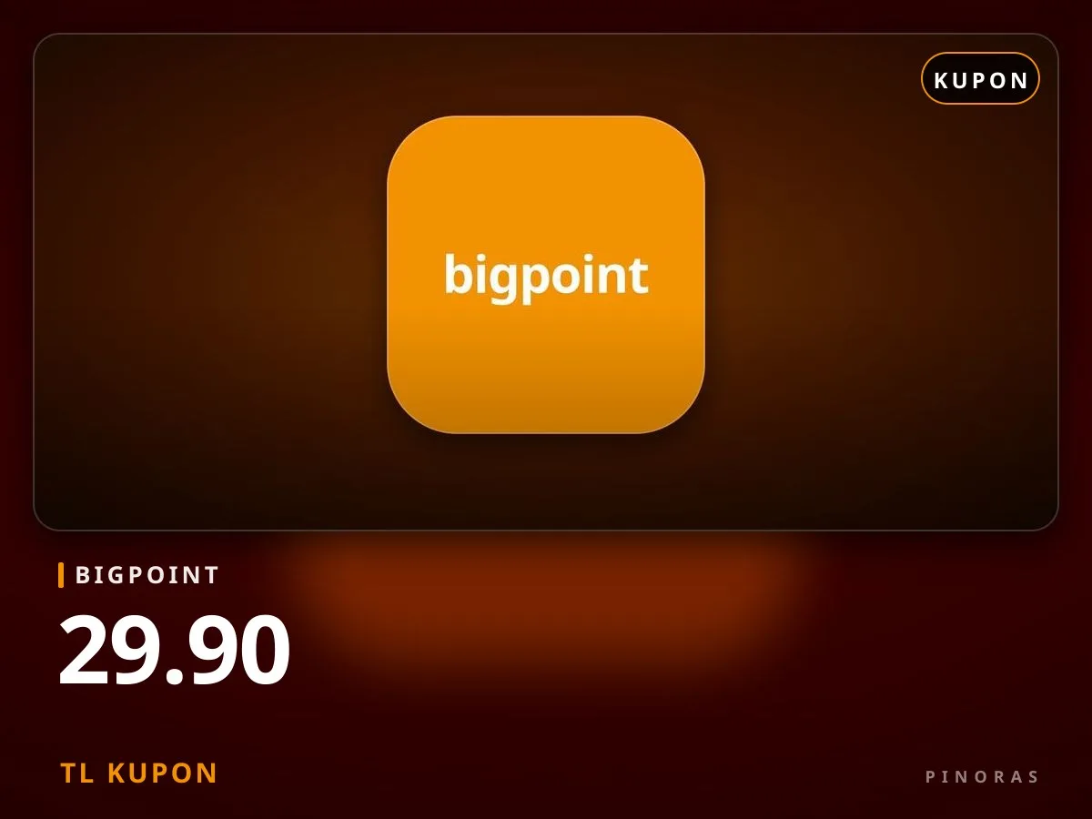 Bigpoint 29.90 TL Kupon - Pinoras
