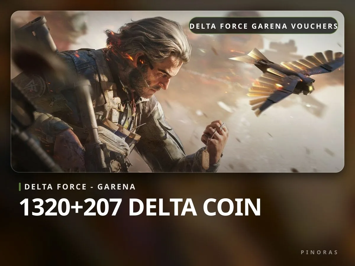 Delta Force Garena Vouchers - 1320+207 Delta Coin - Pinoras