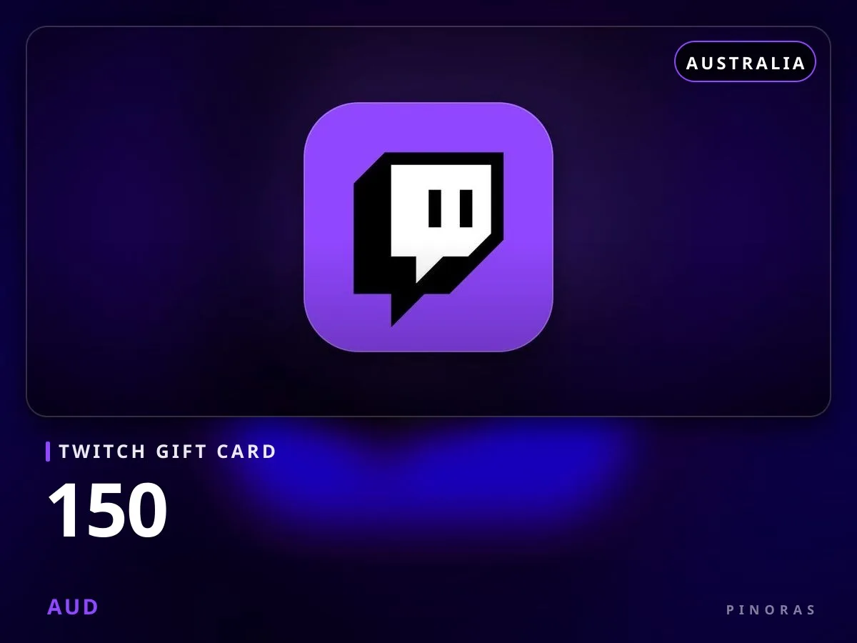 Twitch Gift Card Australia - 150 AUD - Pinoras