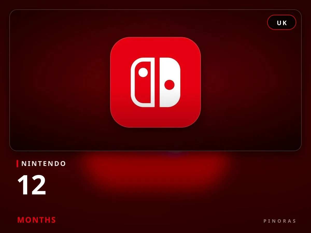 Nintendo Switch Membership UK - 12 Months - Pinoras