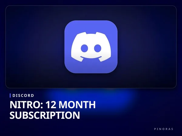 Discord Nitro: 12 Month Subscription