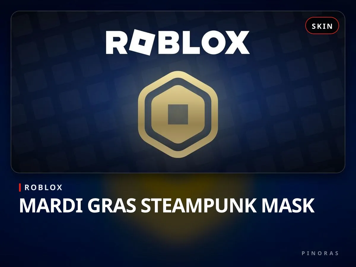 Roblox - Mardi Gras Steampunk Mask - Pinoras