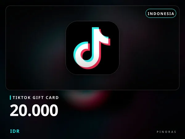 TikTok Gift Card Indonesia - 20.000 IDR