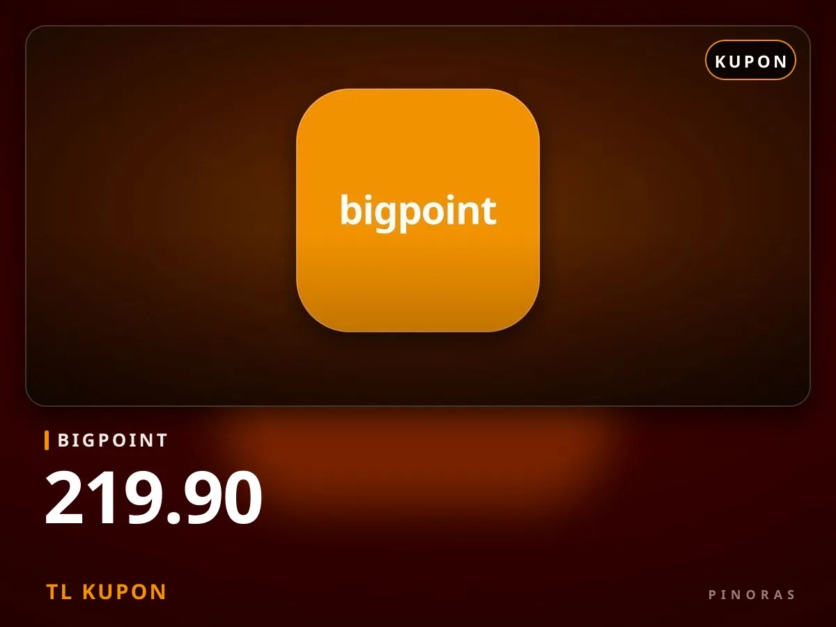 Bigpoint 219.90 TL Kupon - Pinoras
