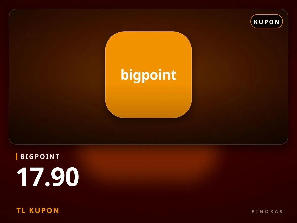 Bigpoint 17.90 TL Kupon - Pinoras