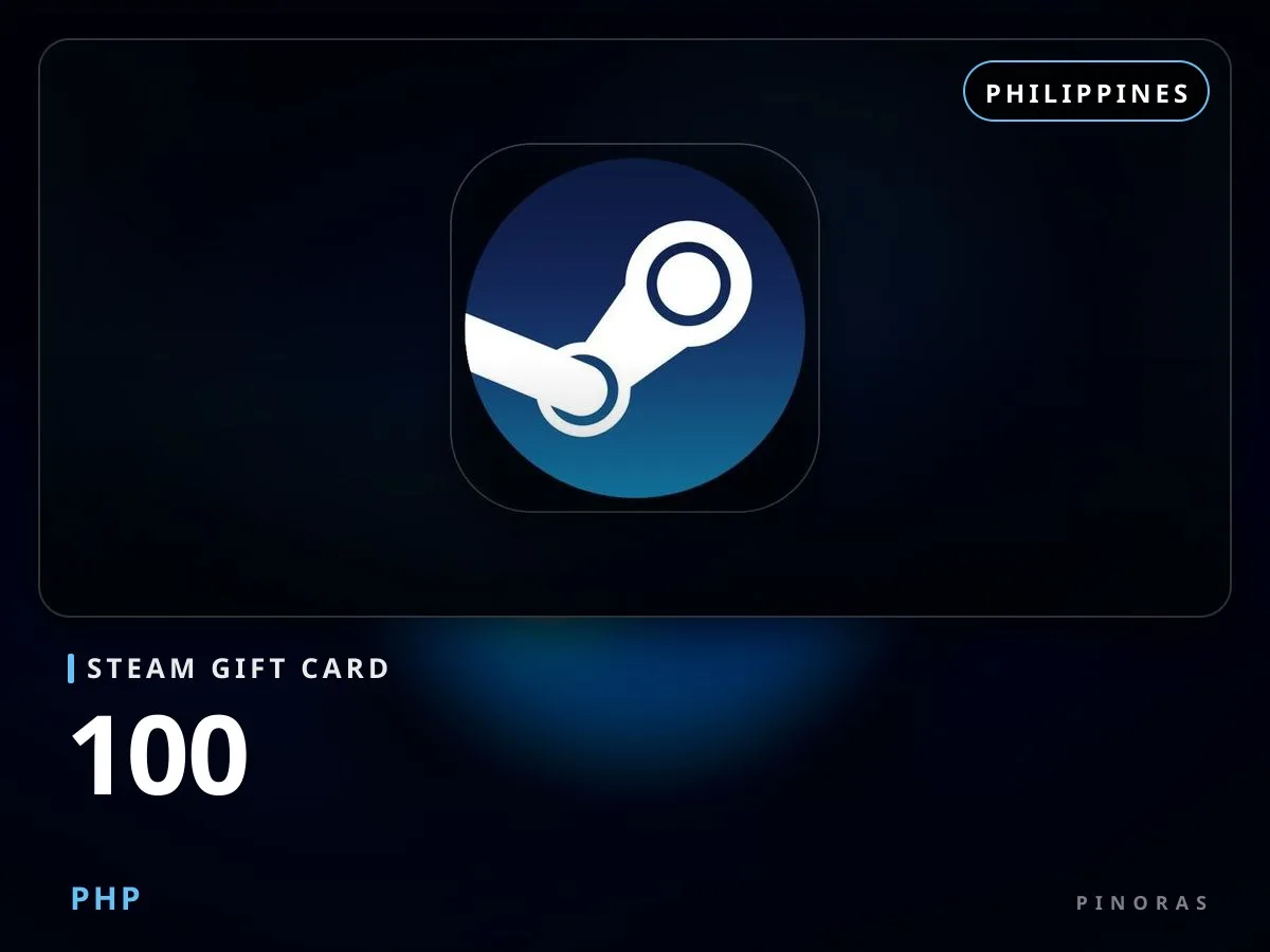 Steam Gift Card 100 PHP - Pinoras