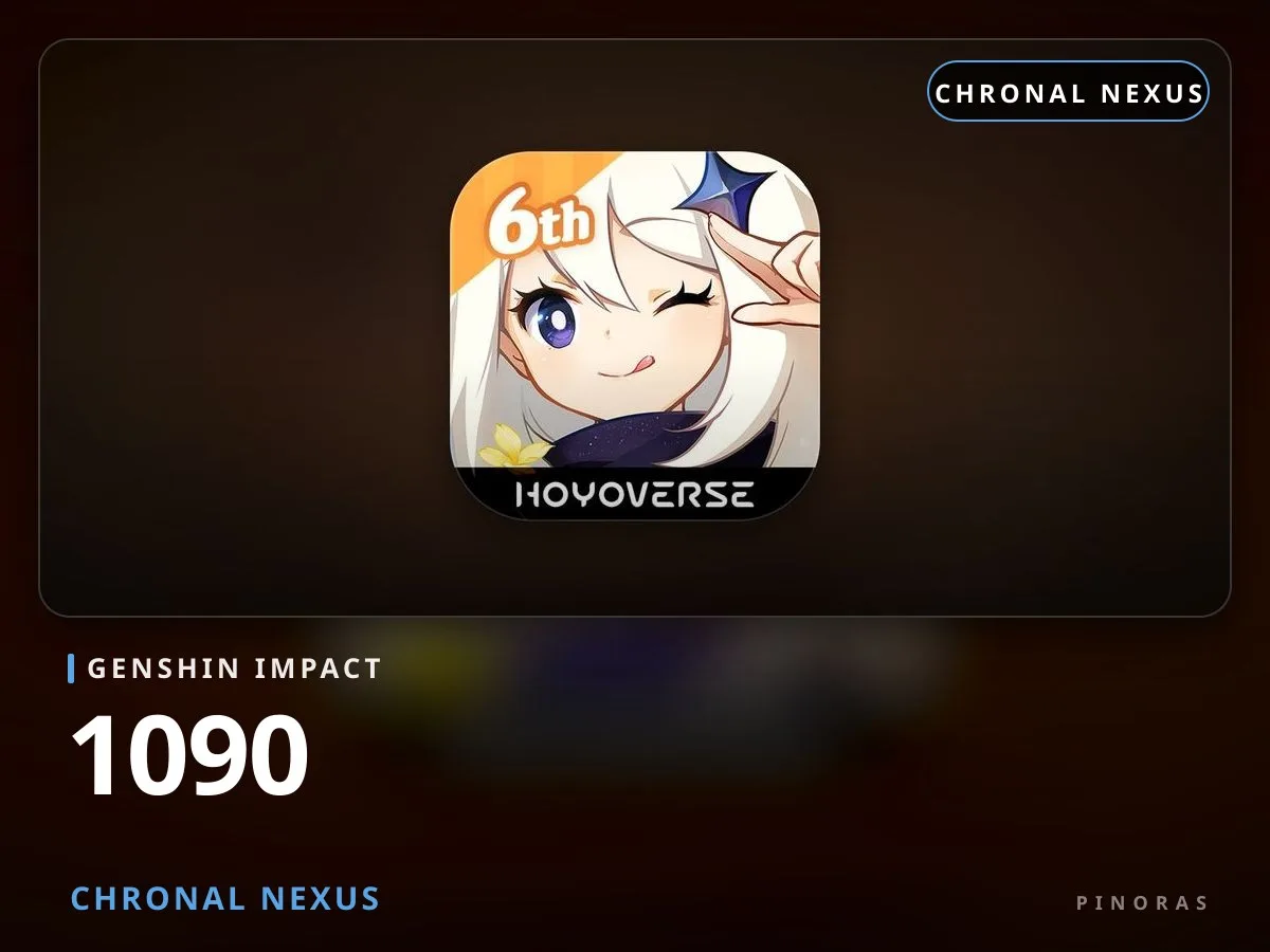 Genshin Impact - 1090 Chronal Nexus - Pinoras