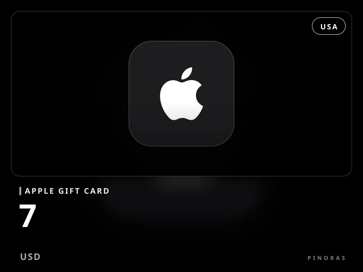 Apple Gift Card 7 USD - Pinoras