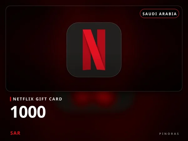 Netflix Gift Card SA - 1000 SAR