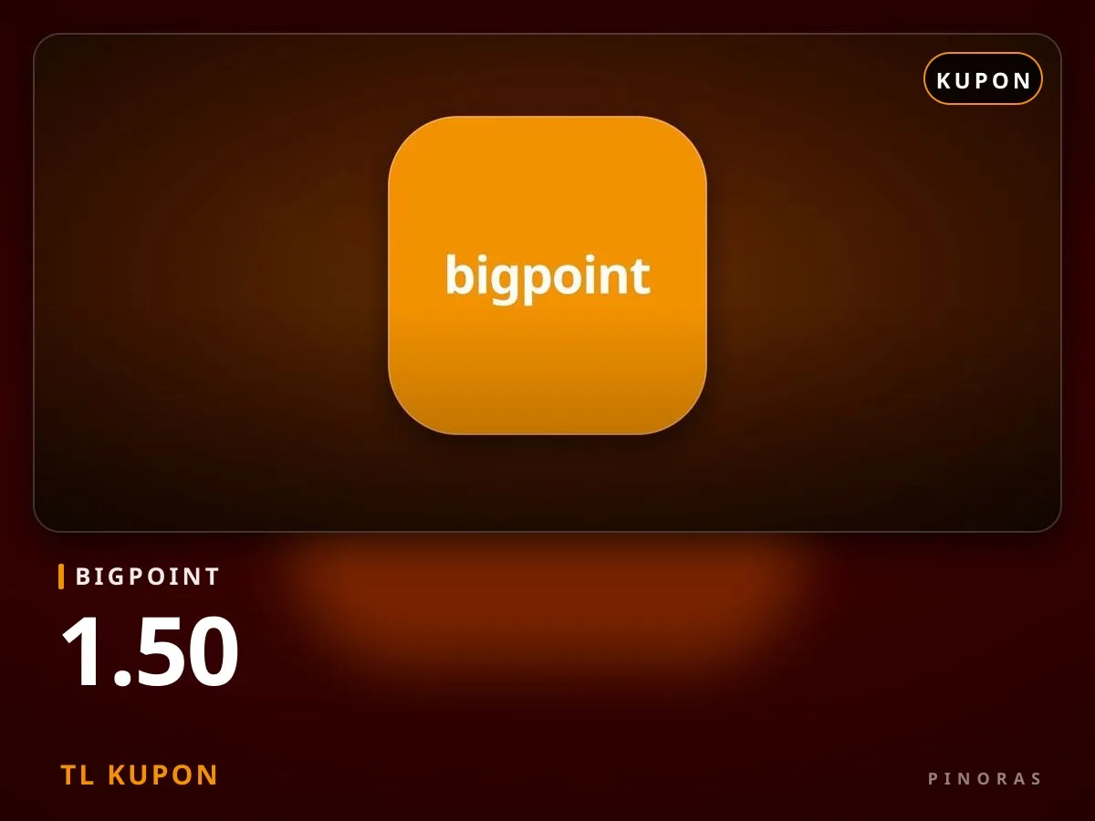 Bigpoint 1.50 TL Kupon - Pinoras