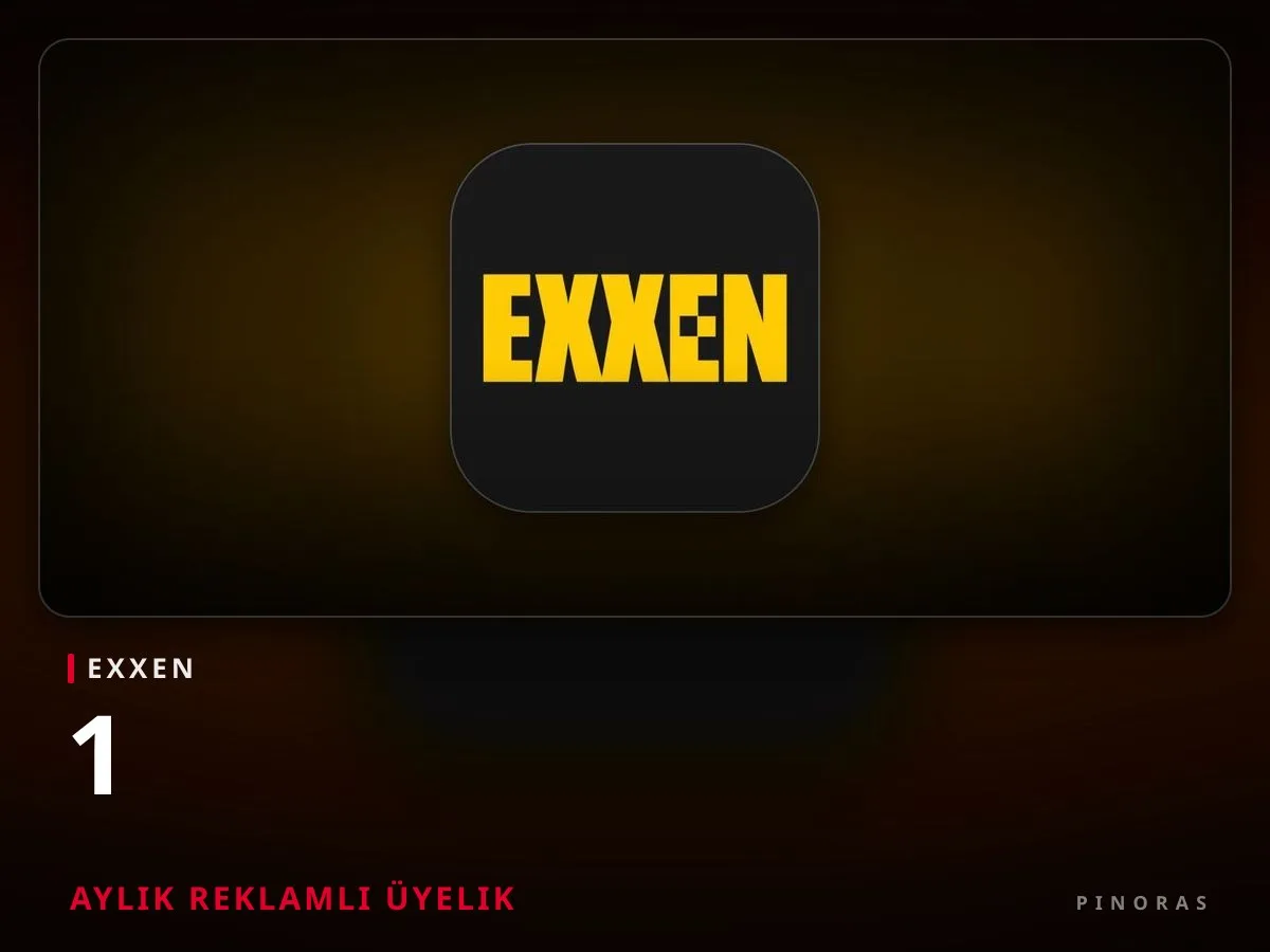 Exxen 1 Aylık Reklamlı Üyelik - Pinoras