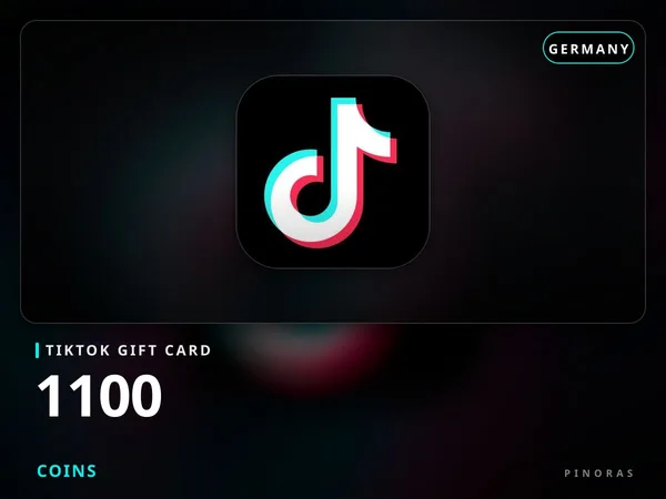 TikTok Gift Card Germany - 1100 Coins