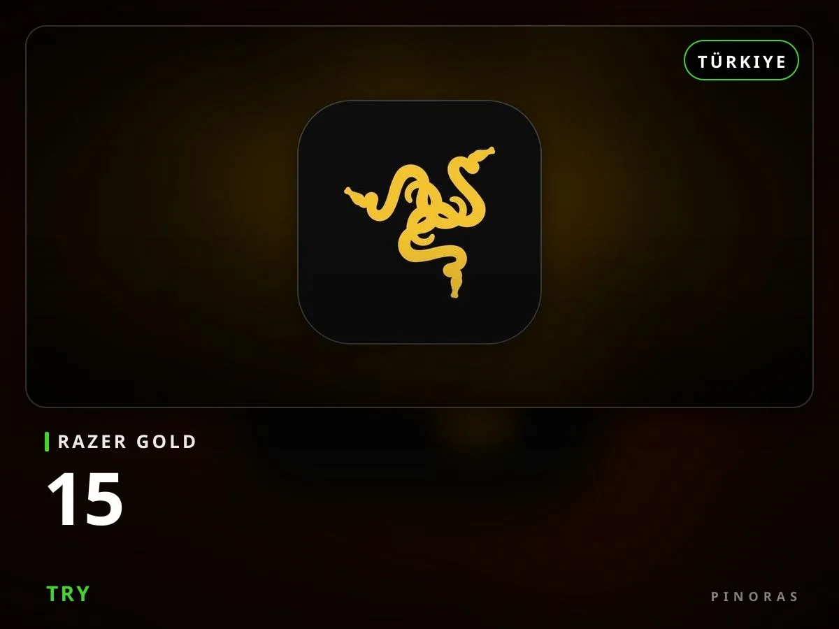 Razer Gold Türkiye - 15 TRY — Pinoras