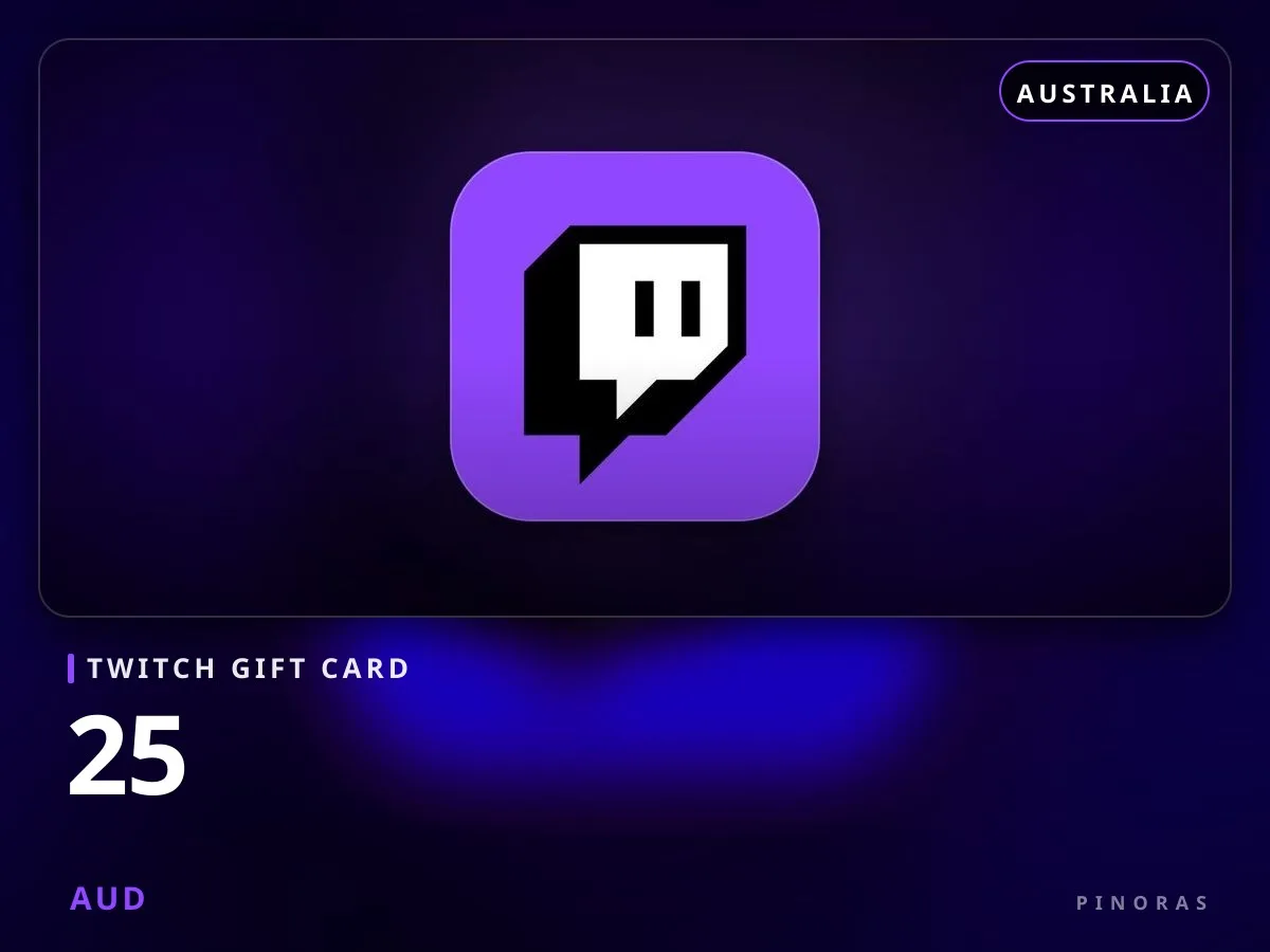 Twitch Gift Card Australia - 25 AUD - Pinoras