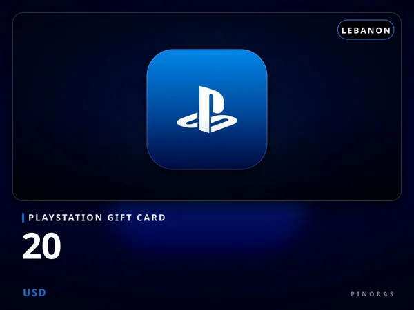Playstation Gift Card Lebanon - 20 USD
