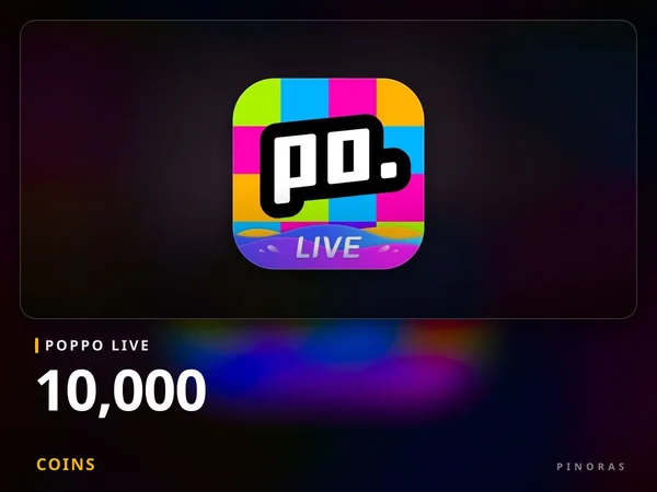 Poppo Live - 10,000 Coins