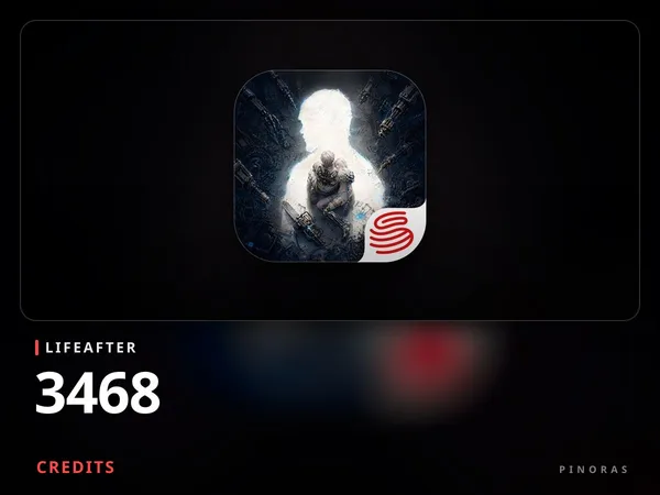 LifeAfter - 3468 Credits