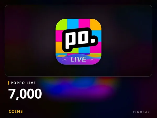 Poppo Live - 7,000 Coins