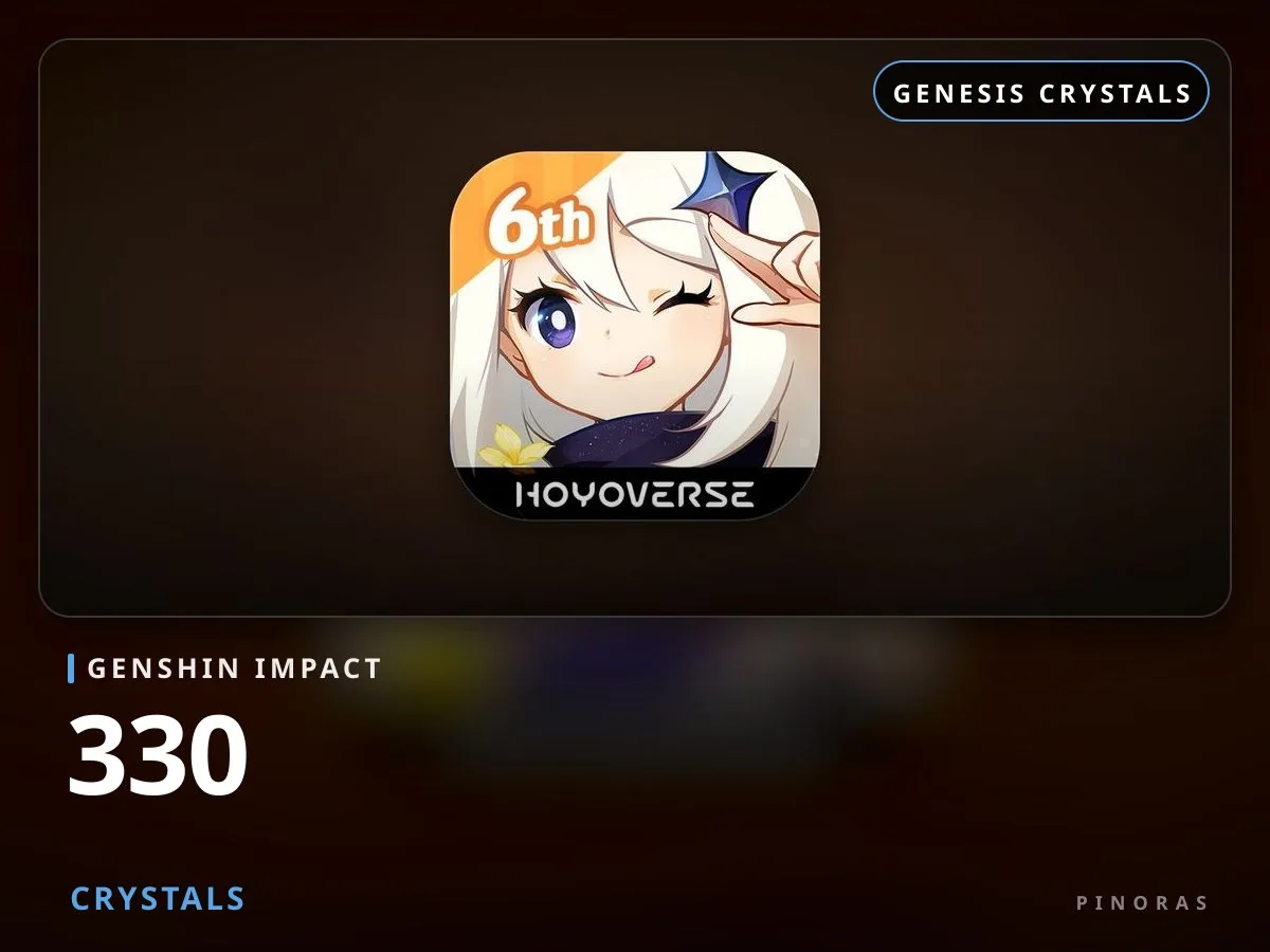 Genshin Impact - 330 Crystals - Pinoras