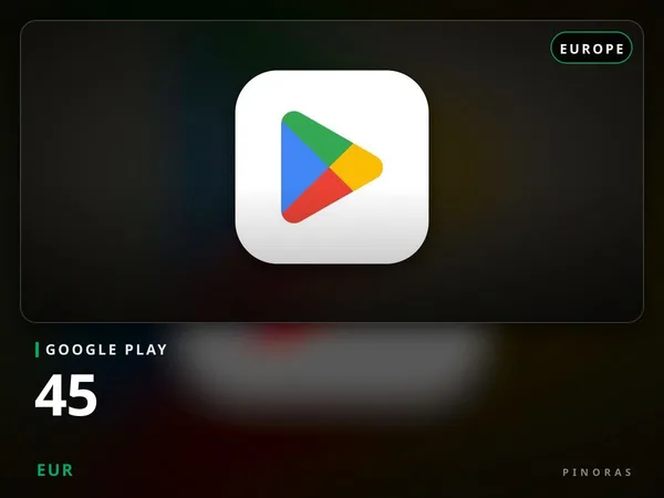 Google Play Europe - 45 EUR