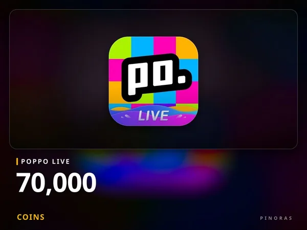 Poppo Live - 70,000 Coins