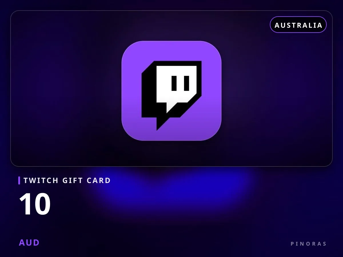 Twitch Gift Card Australia - 10 AUD - Pinoras