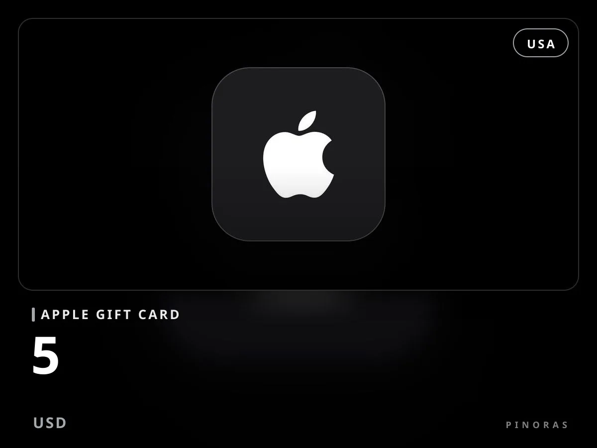 Apple Gift Card 5 USD - Pinoras
