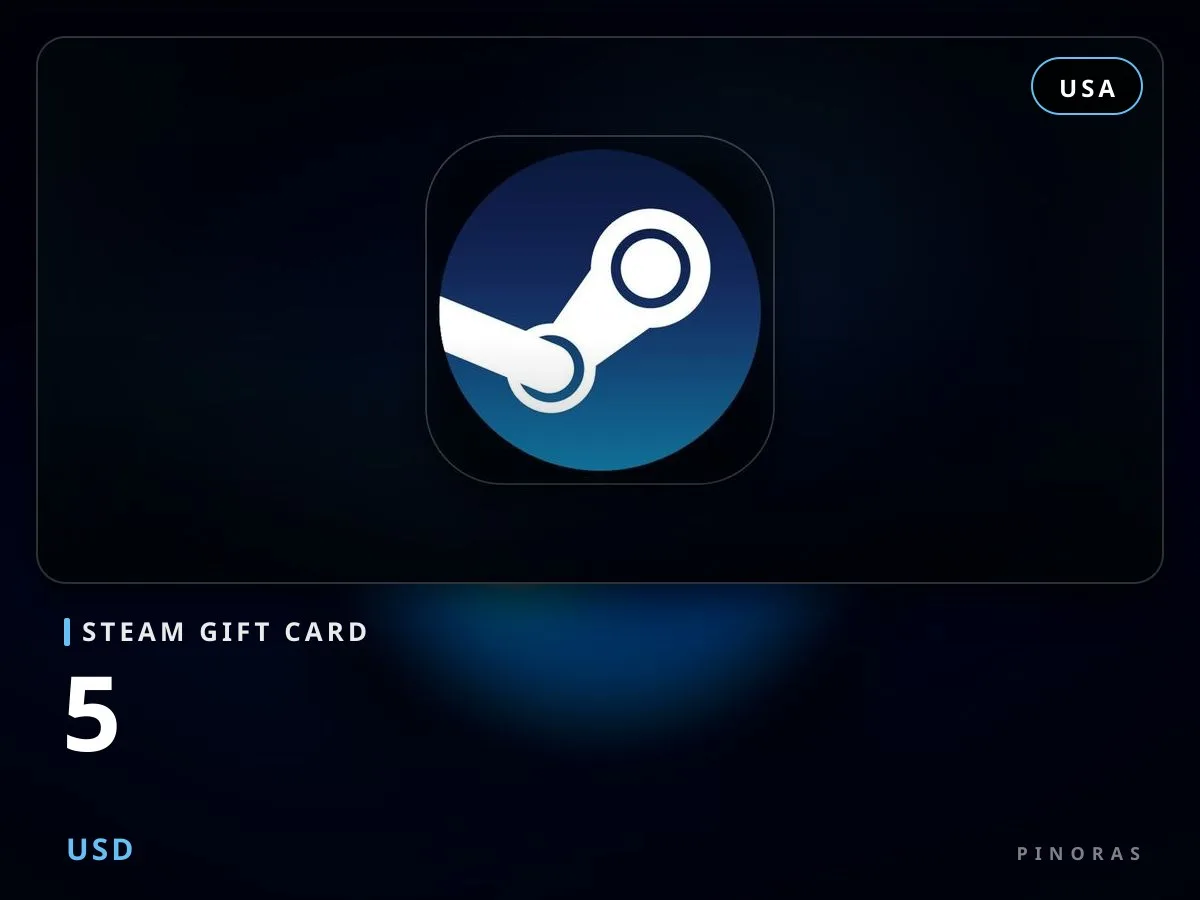 Steam Gift Card 5 USD - Pinoras