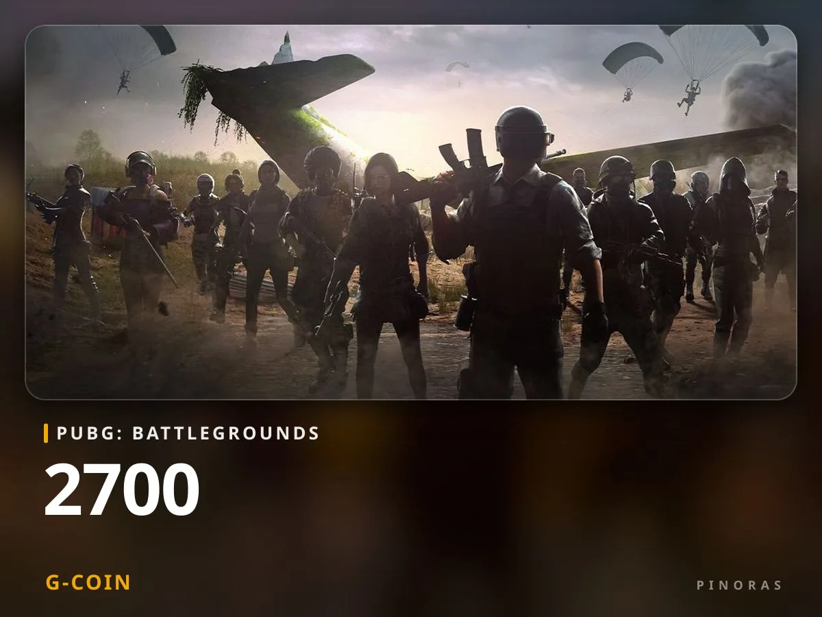 PUBG: Battlegrounds 2700 G-Coin - Pinoras