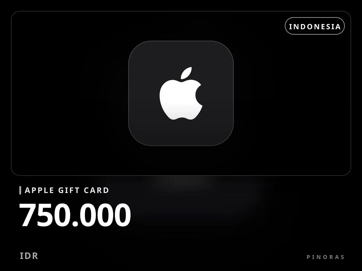 Apple Gift Card Indonesia - 750.000 IDR - Pinoras