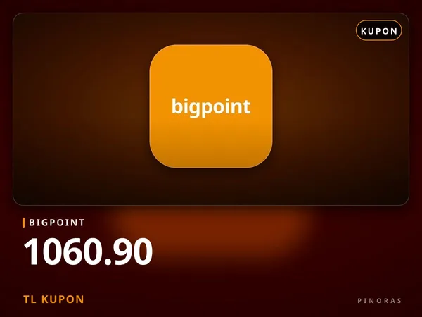Bigpoint 1060.90 TL Kupon
