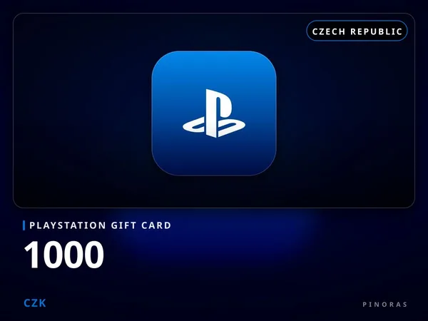 Playstation Gift Card Czech Republic - 1000 CZK