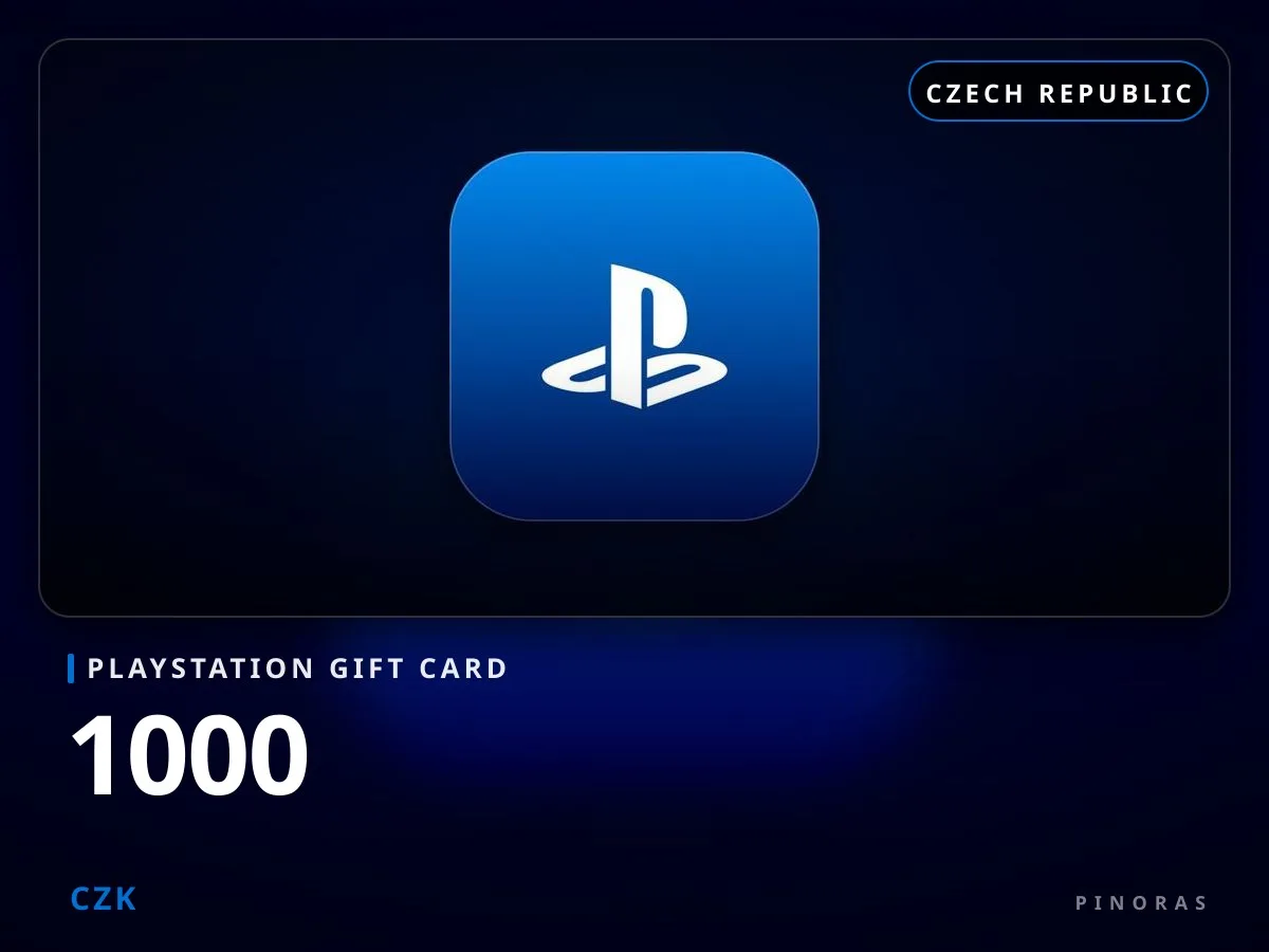Playstation Gift Card Czech Republic - 1000 CZK - Pinoras