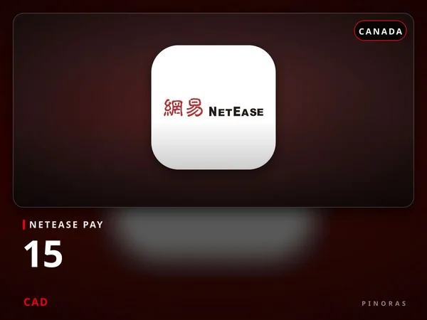 NetEase Pay Canada - 15 CAD
