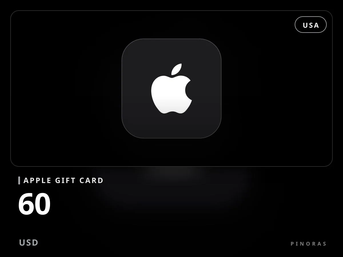 Apple Gift Card 60 USD - Pinoras